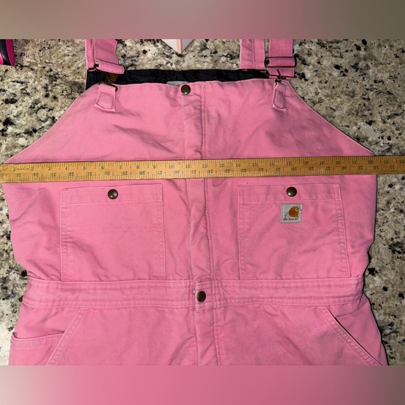 Carhartt pink bibs XL - Picture 14 of 16